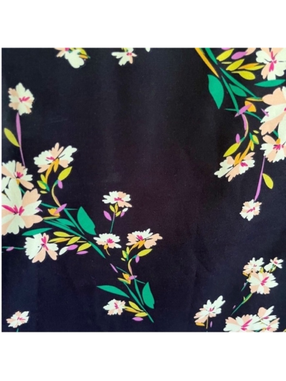 Lulu's Herbaceous Babe Shift Dress navy blue floral mini bateau neck - Picture 3 of 10